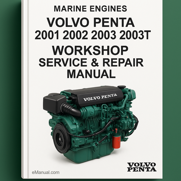 Volvo Penta 2001 2002 2003 2003T Marine Engines Workshop Service Repair Manual