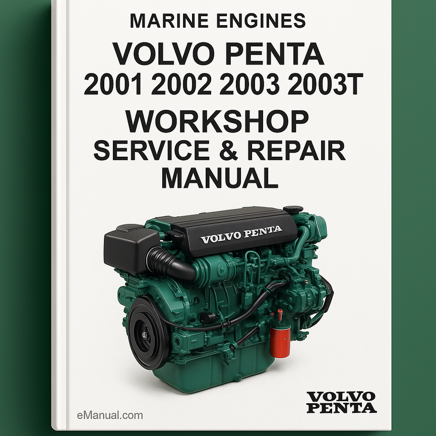 Volvo Penta 2001 2002 2003 2003T Marine Engines Workshop Service Repair Manual