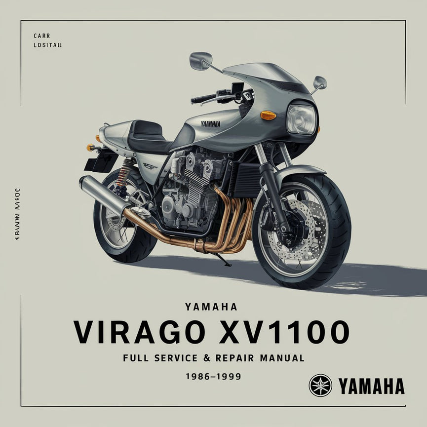 Yamaha VIRAGO XV1100 Full Service & Repair Manual 1986-1999