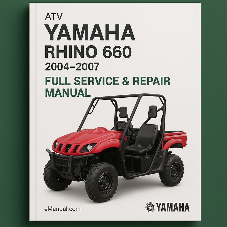 Yamaha RHINO 660 ATV Full Service & Repair Manual 2004-2007