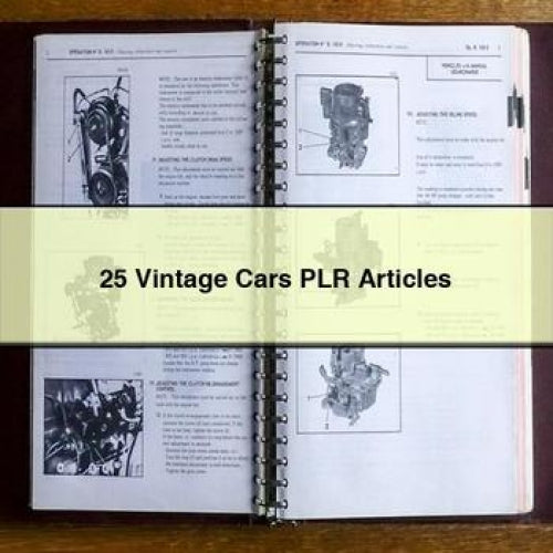 25 Vintage Cars PLR Articles