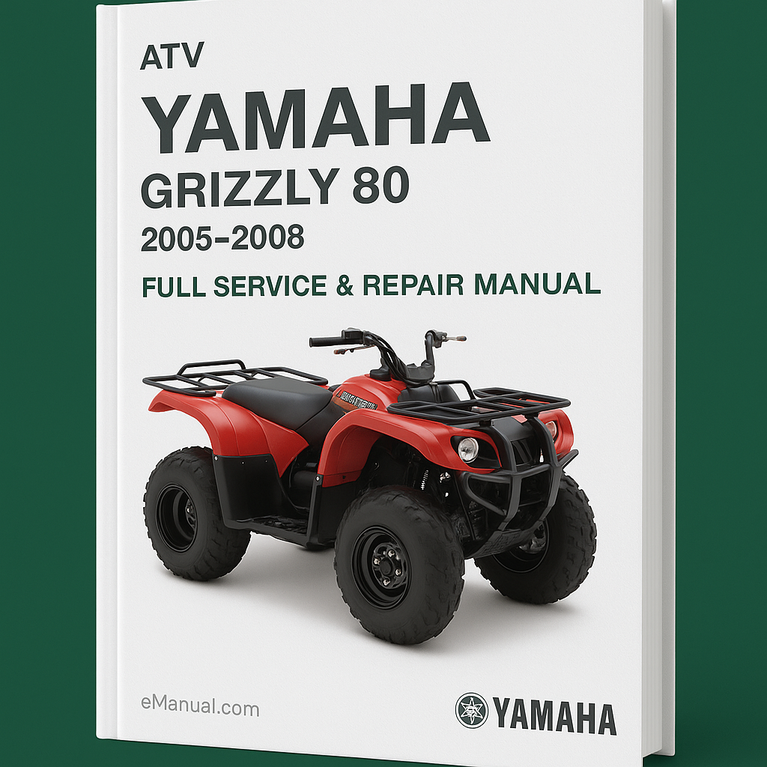 Yamaha GRIZZLY 80 YFM80 ATV Full Service & Repair Manual 2005-2008