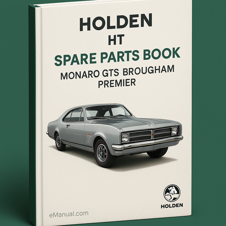 HOLDEN HT Spare Parts Book CatalogUE MONARO GTS BROUGHAM PRE
