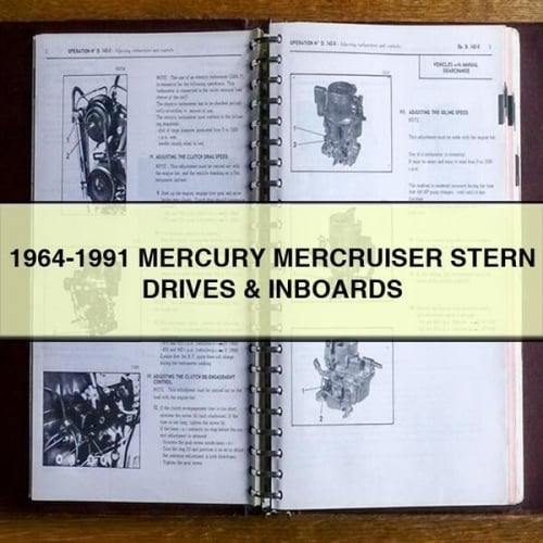 1964-1991 MERCURY MERCRUISER HECKANTRIEBE UND INNENBORDMOTOR