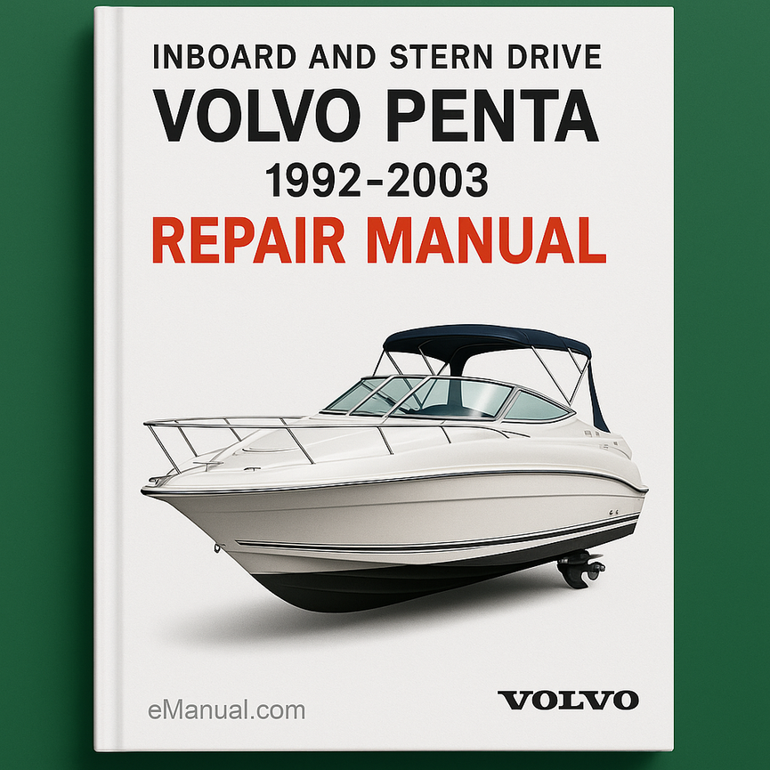 1992-2003 Volvo PENTA INBOARD And STERN DRIVE Repair Manual
