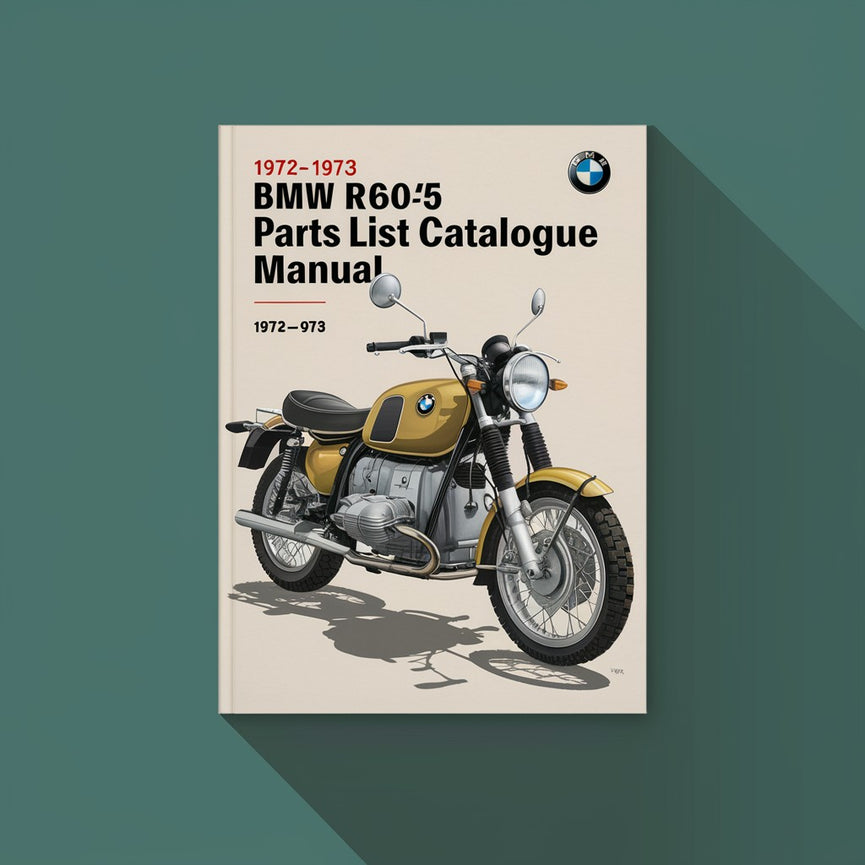 1972 1973 BMW R60/5 parts list catalogue Manual View webpages ( PDF Download )