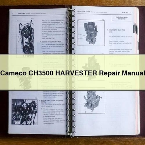 Cameco CH3500 HARVESTER Repair Manual Download PDF