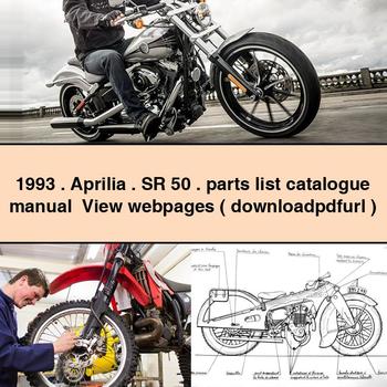 1993 Aprilia SR 50 parts list catalogue Manual View webpages ( PDF Download )