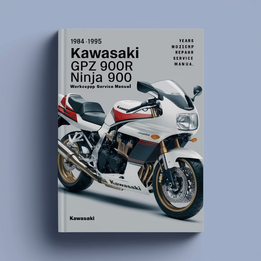 1984-1995 Kawasaki GPz900R Ninja 900 Motorrad Werkstatt Reparatur Service Handbuch Beste