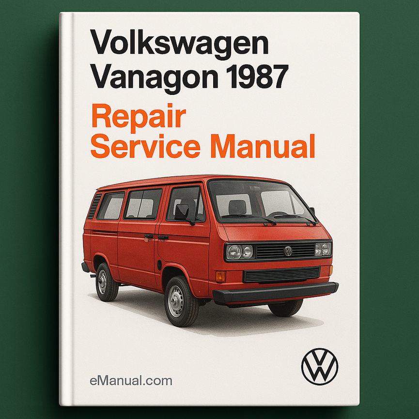 Volkswagen Vanagon 1987 Repair Service Manual