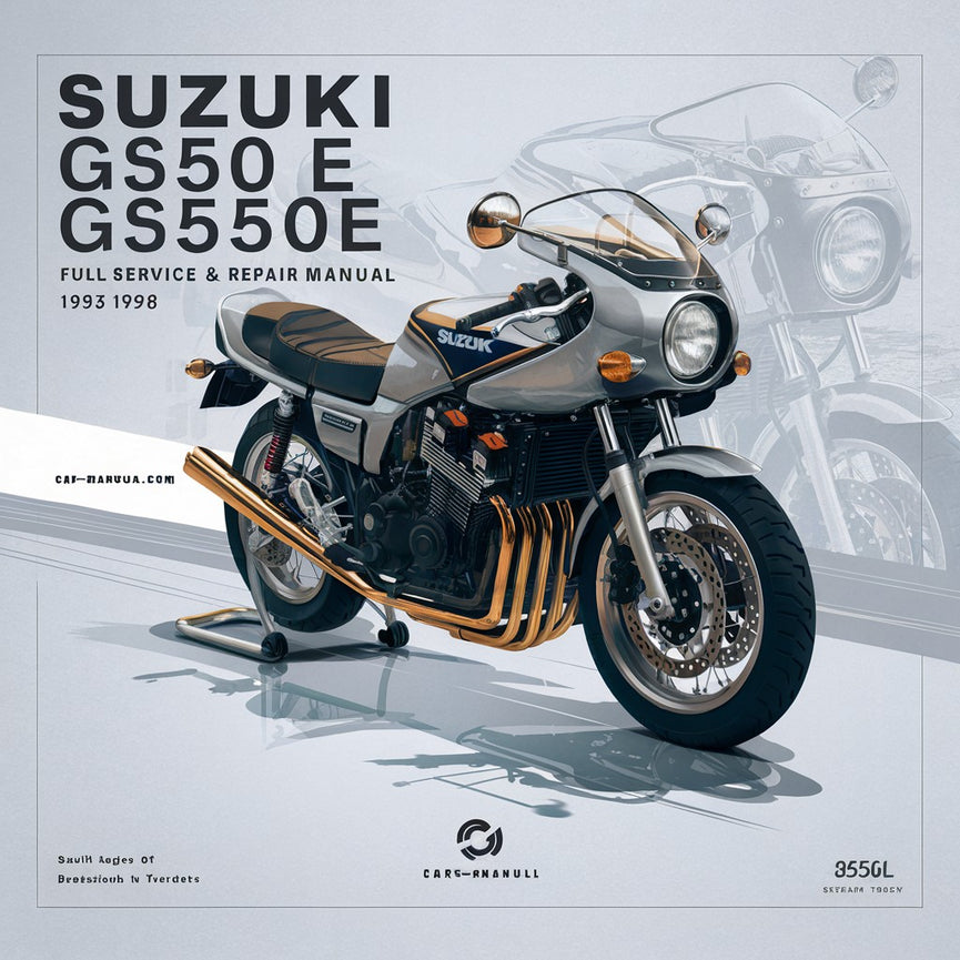 Suzuki GS550 GS550E GS550ES GS550L Manual completo de servicio y reparación 1983-1986 Descargar PDF