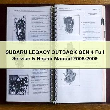 SUBARU LEGACY OUTBACK GEN 4 Full Service & Repair Manual 2008-2009