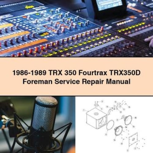 1986-1989 TRX 350 Fourtrax TRX350D Foreman Service Repair Manual PDF Download