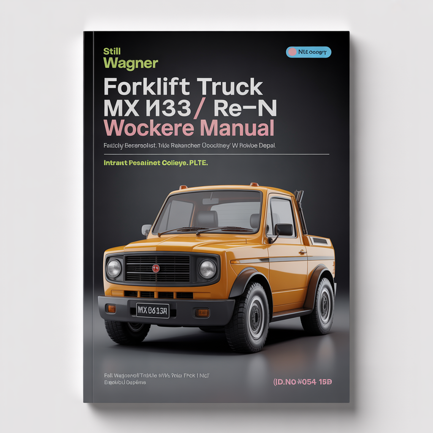 STILL WAGNER Forklift MX10/13-N* Factory Service / Repair/ Workshop Manual Instant Download (Id.No.W8 054 152) PDF