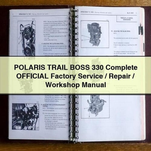 POLARIS TRAIL BOSS 330 Komplettes OFFIZIELLES Werkswartungs-/Reparatur-/Werkstatthandbuch