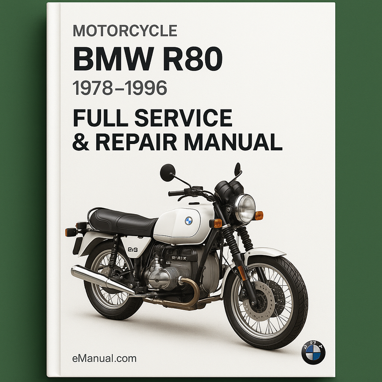 BMW R80 1978-1996 Full Service Repair Manual