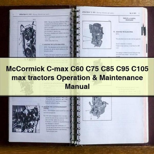 McCormick C-max C60 C75 C85 C95 C105 max tractors Operation & Maintenance Manual Download PDF