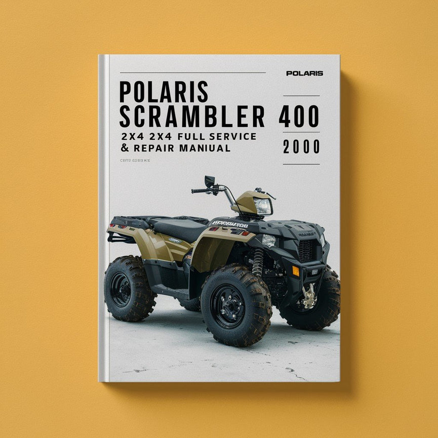 POLARIS SCRAMBLER 400 2X4 4X4 ATV Vollständiges Wartungs- und Reparaturhandbuch 2000