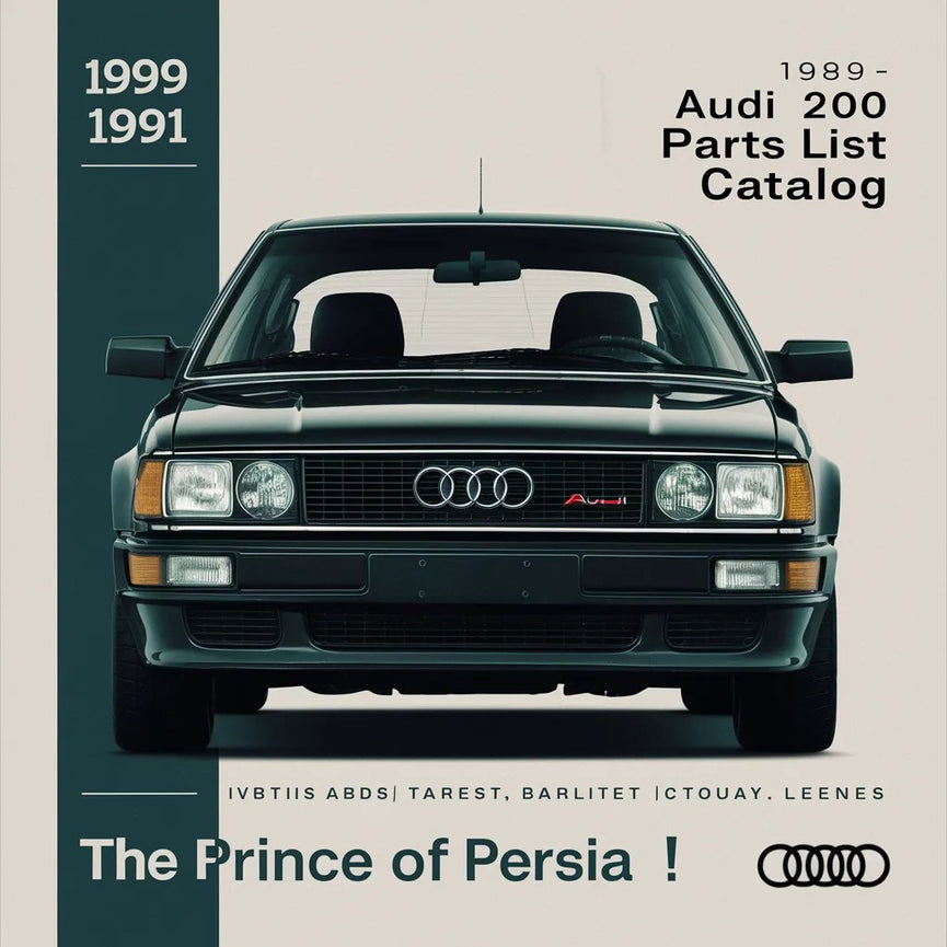 1989-1991 AUDI 200 Parts List Catalog