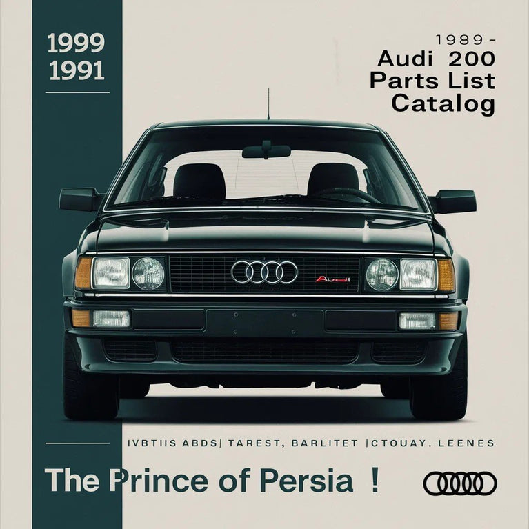 Catálogo de lista de piezas AUDI 200 1989 - 1991