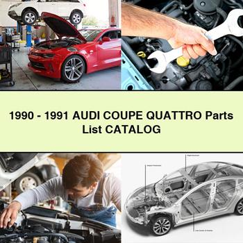 1990-1991 AUDI COUPE QUATTRO Parts List Catalog