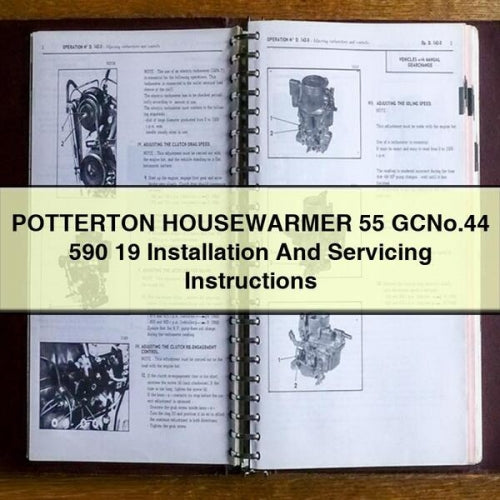 POTTERTON HOUSEWARMER 55 GCNo.44 590 19 Installation And Servicing Instructions