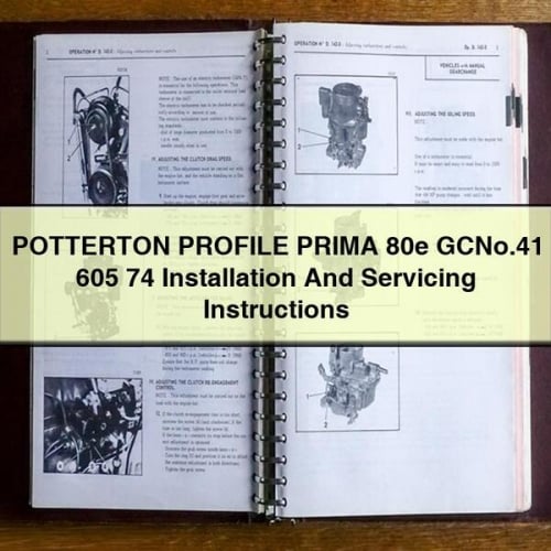 POTTERTON PROFILE PRIMA 80e GCNr.41 605 74 Installations- und Wartungsanleitung