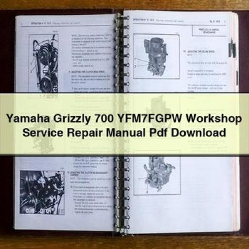 Yamaha Grizzly 700 YFM7FGPW Workshop Service Repair Manual Pdf Download