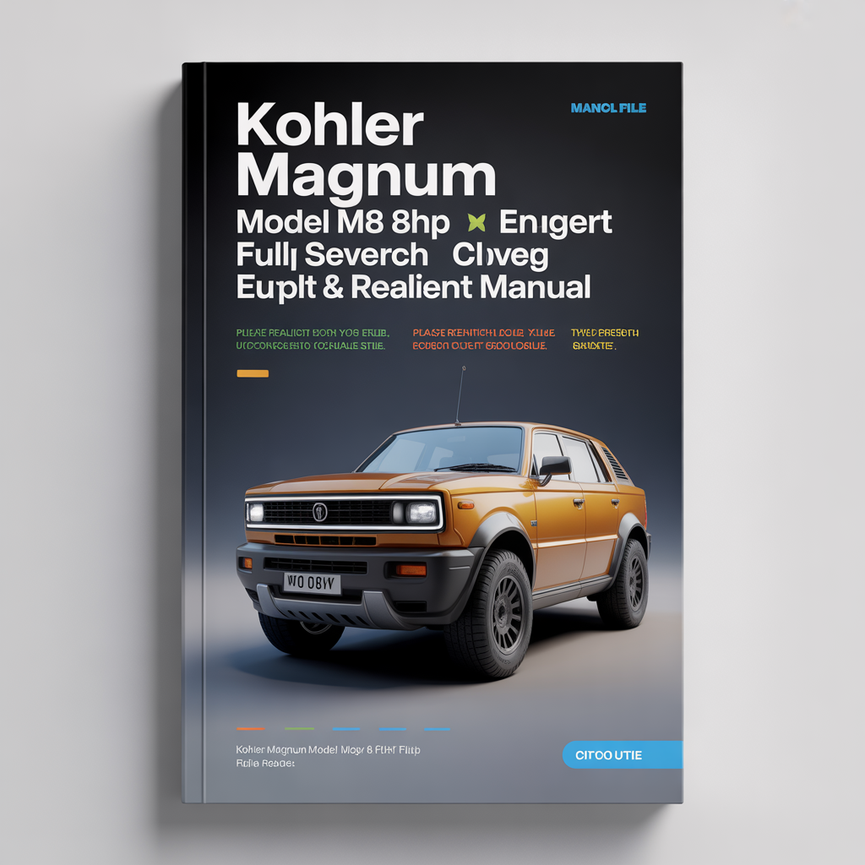 Kohler MAGNUM Model M8 8HP Engine Full Service & Repair Manual