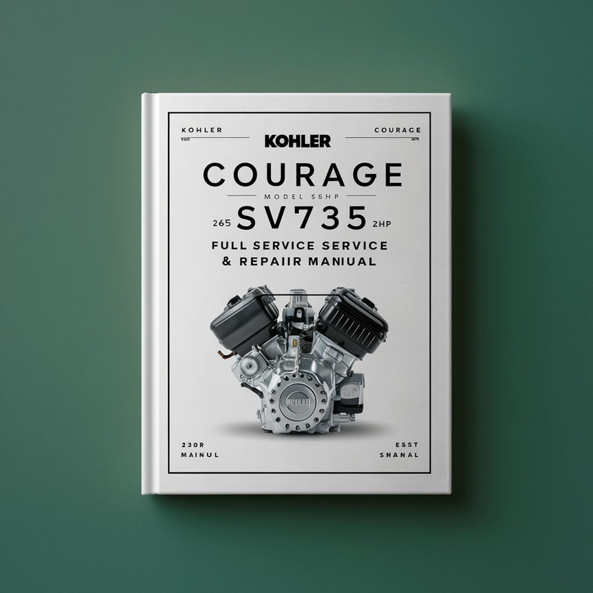 Kohler COURAGE Model SV735 26HP Engine Full Service & Repair Manual