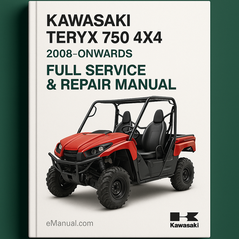 KAWASAKI TERYX 750 4X4 Full Service & Repair Manual 2008-ONWARDS