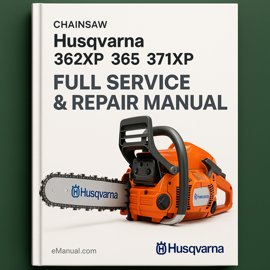 HUSQVARNA CHAINSAW 362XP 365 371XP Full Service & Repair Manual