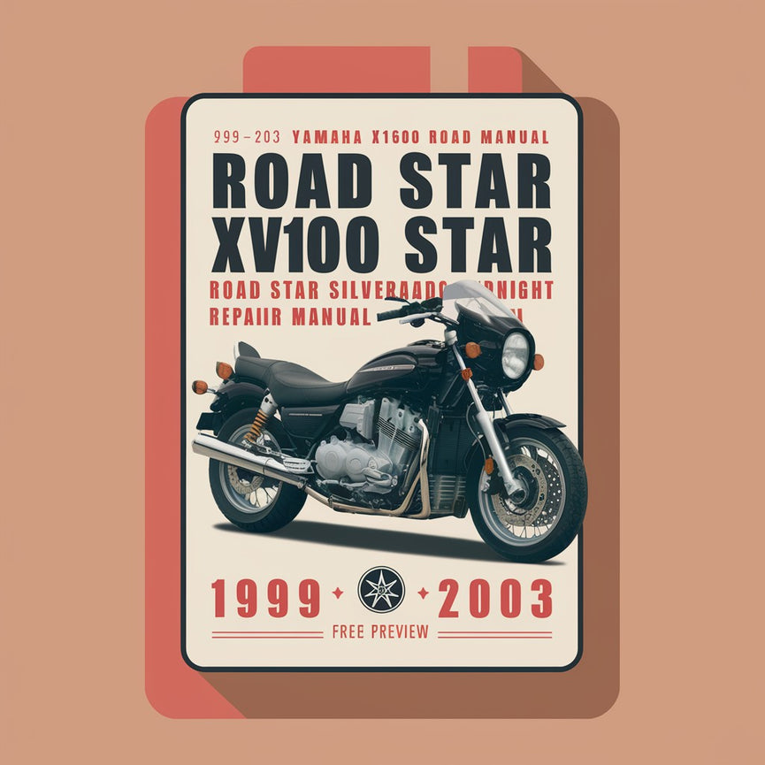 1999-2003 Yamaha XV1600 Road Star XV1600 Road Star Silverado Road Star Midnight Repair Manual (Free Preview)