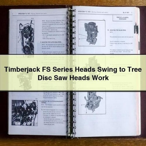 Timberjack FS Serie Köpfe schwingen zu Baum Kreissäge Köpfe Arbeit