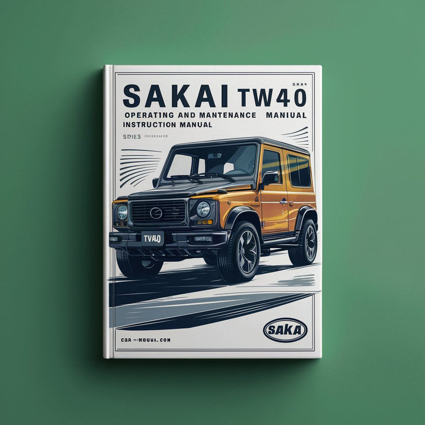 Sakai SW40 TW40 operating and maintenance instruction Manual