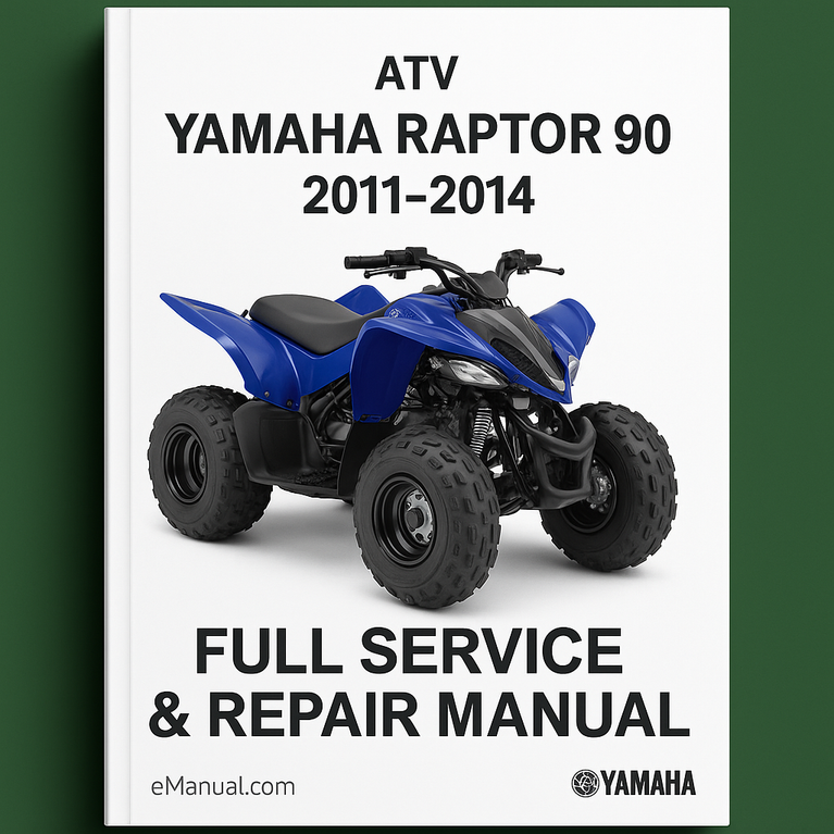 Yamaha RAPTOR 90 ATV Full Service & Repair Manual 2011-2014