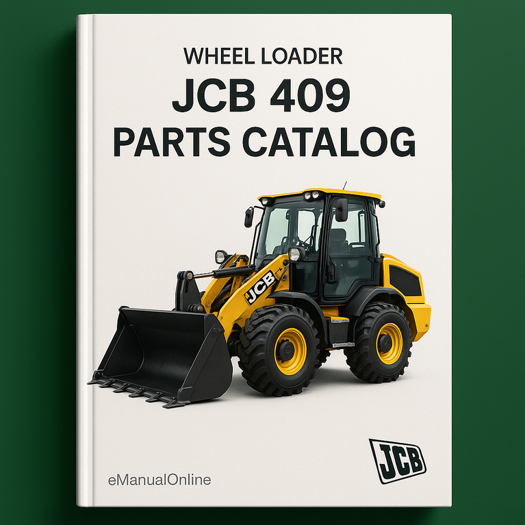 JCB 409 Wheel Loader Parts Catalog Manual #1