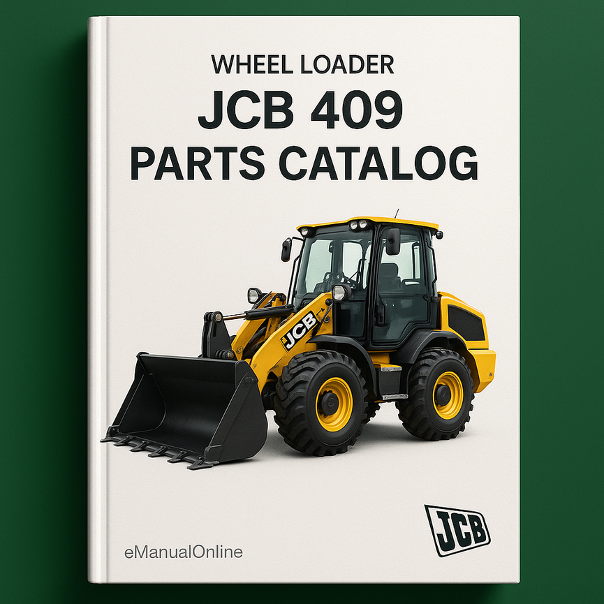 JCB 409 Wheel Loader Parts Catalog Manual #1