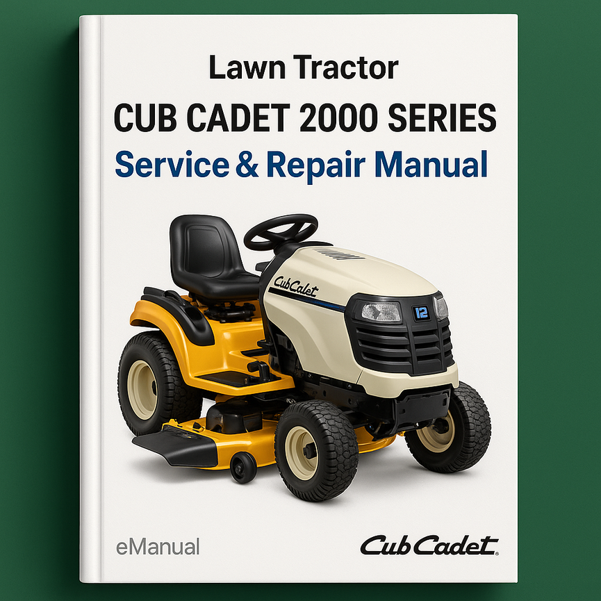 Cub Cadet 2000 series lawn tractor Service Repair Manual