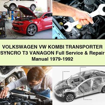 Volkswagn VW KOMBI TRANSPORTER SYNCRO T3 VANAGON Full Service & Repair Manual 1979-1992