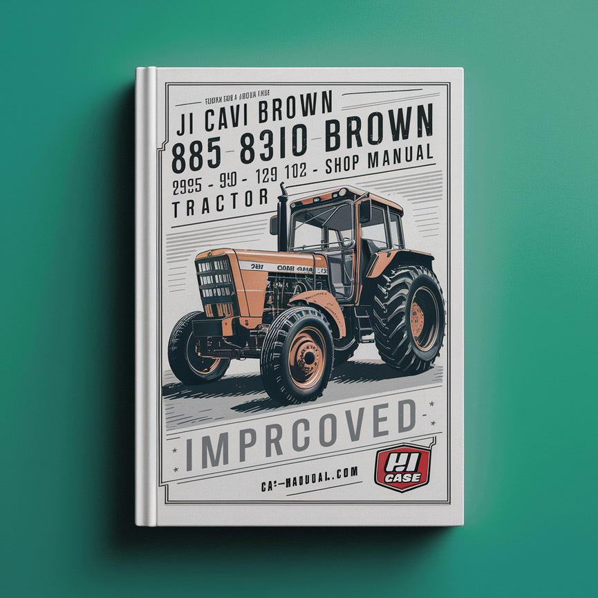 JI Case David Brown 885 885N 995 1210 1212 1410 1412 Tractor Service Shop Manual-Improved-PDF
