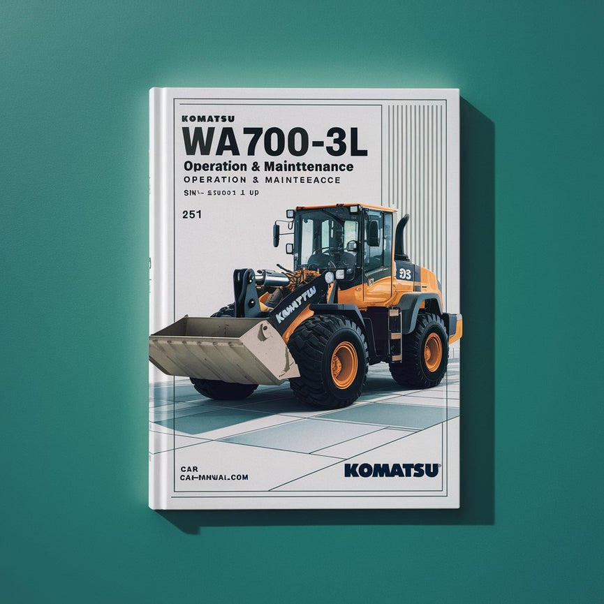 KOMATSU WA700-3L Wheel Loader Operation & Maintenance Manual (S/N: A50001 and up) PDF Download