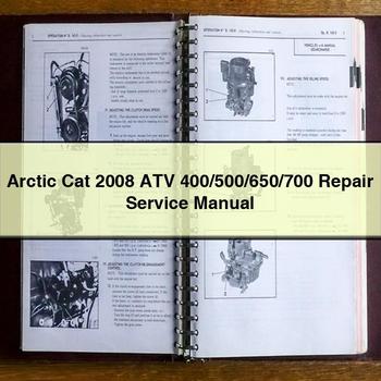 Arctic Cat 2008 ATV 400 500 650 700 Repair Service Manual