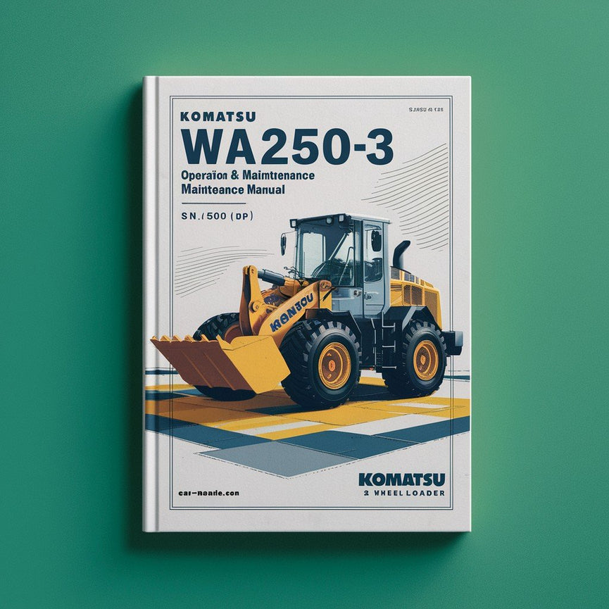 KOMATSU WA250-3 Wheel Loader Operation & Maintenance Manual (S/N: 50001 and up) PDF Download