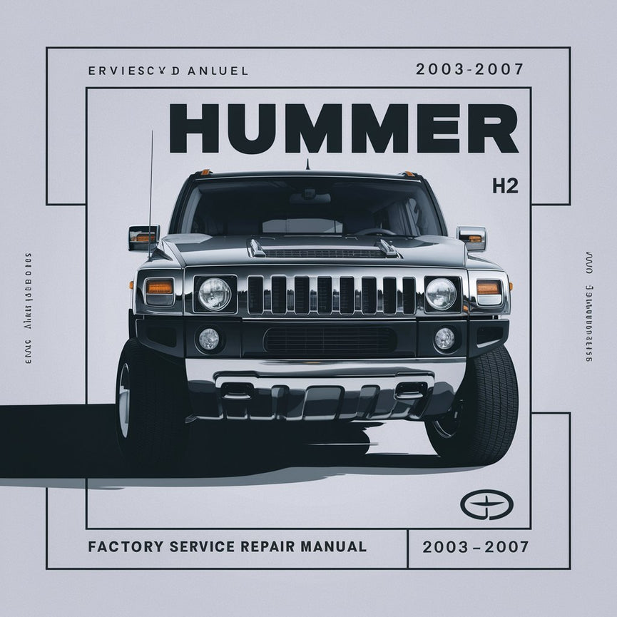 HUMMER H2 Factory Service Repair Manual 2003-2007 PDF Download