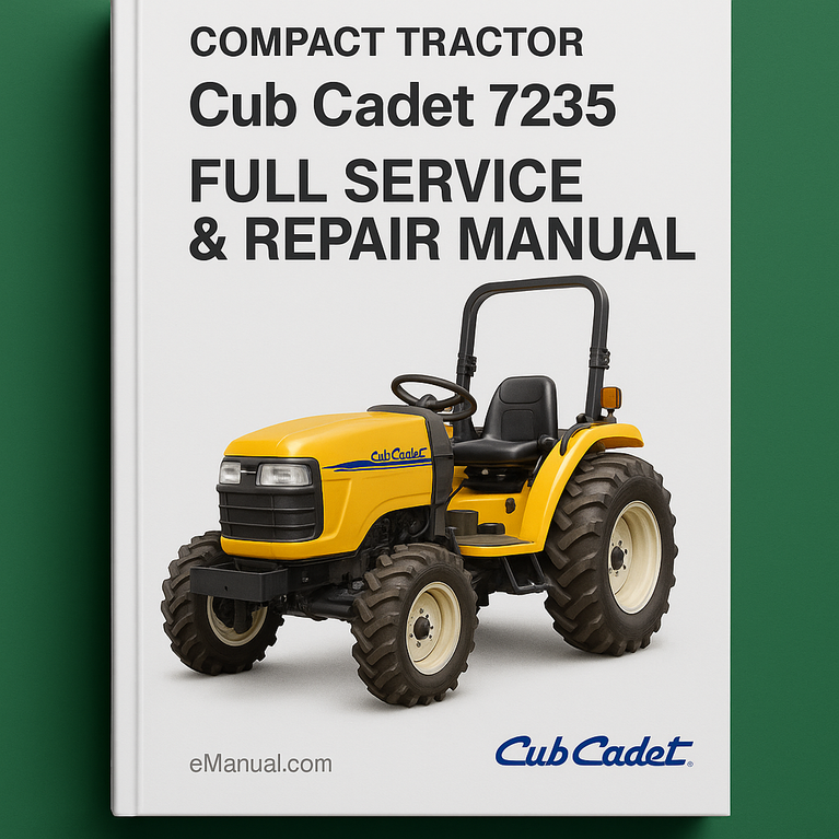 Cub Cadet 7235 Compact Tractor Full Service Repair Manual