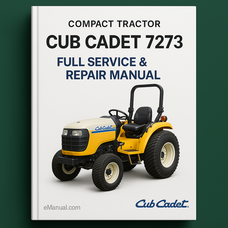 Cub Cadet 7273 Compact Tractor Full Service Repair Manual