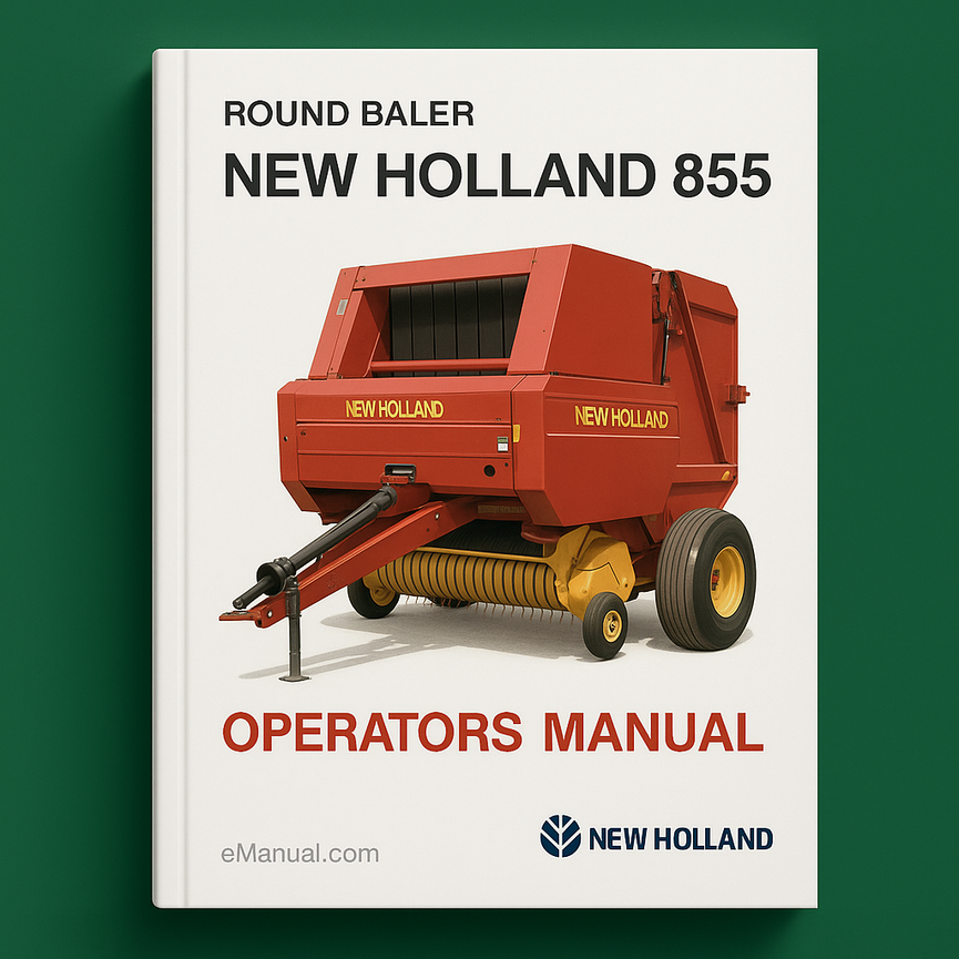 New Holland 855 Rundballenpresse - Bedienungsanleitung