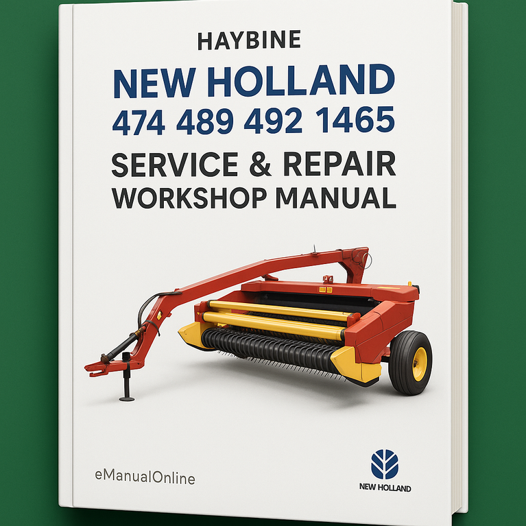 New Holland 474 489 492 1465 Service Repair Workshop Manual