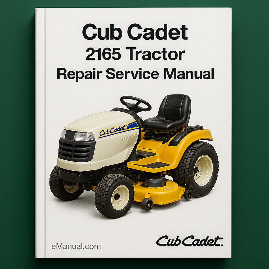 Cub Cadet 2165 Tractor Repair Service Manual